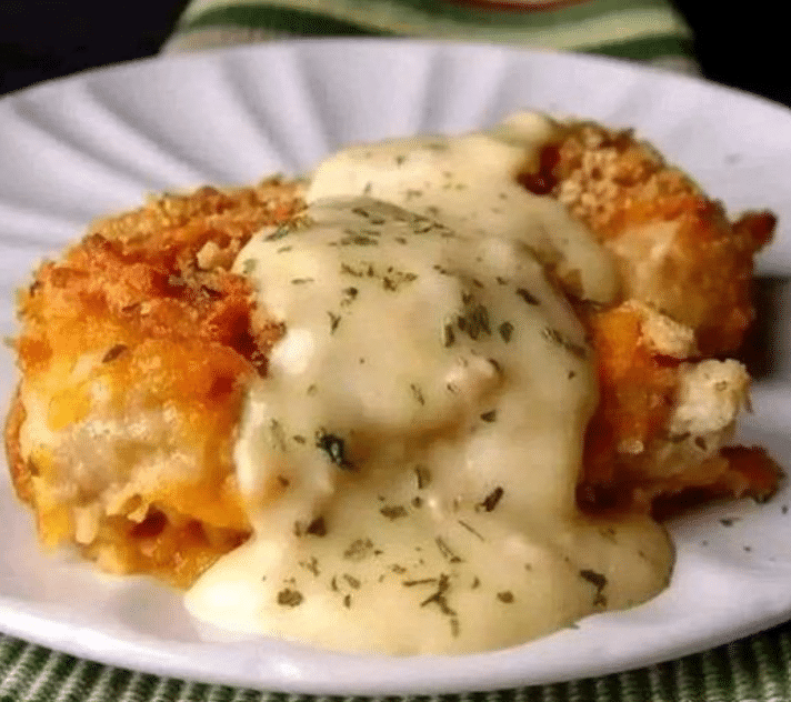 Crispy Cheddar Chicken- Baked!! - grandma's recipes